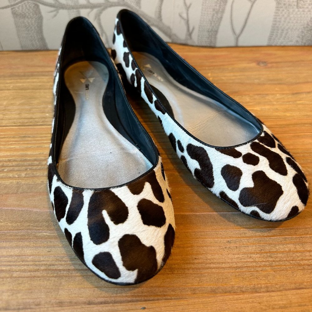 DaniBlack Giraffe Pony Hair Ballet Flats- Size 7 EUC